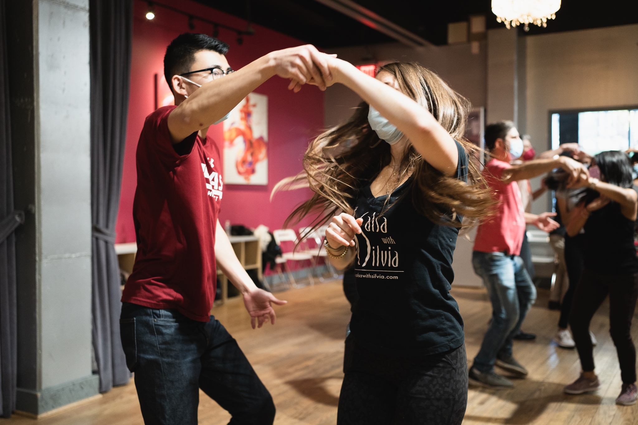 Stephanie Metzger teaches Salsa And Bachata at the Salsa With Silvia studios in DC and Bethesda