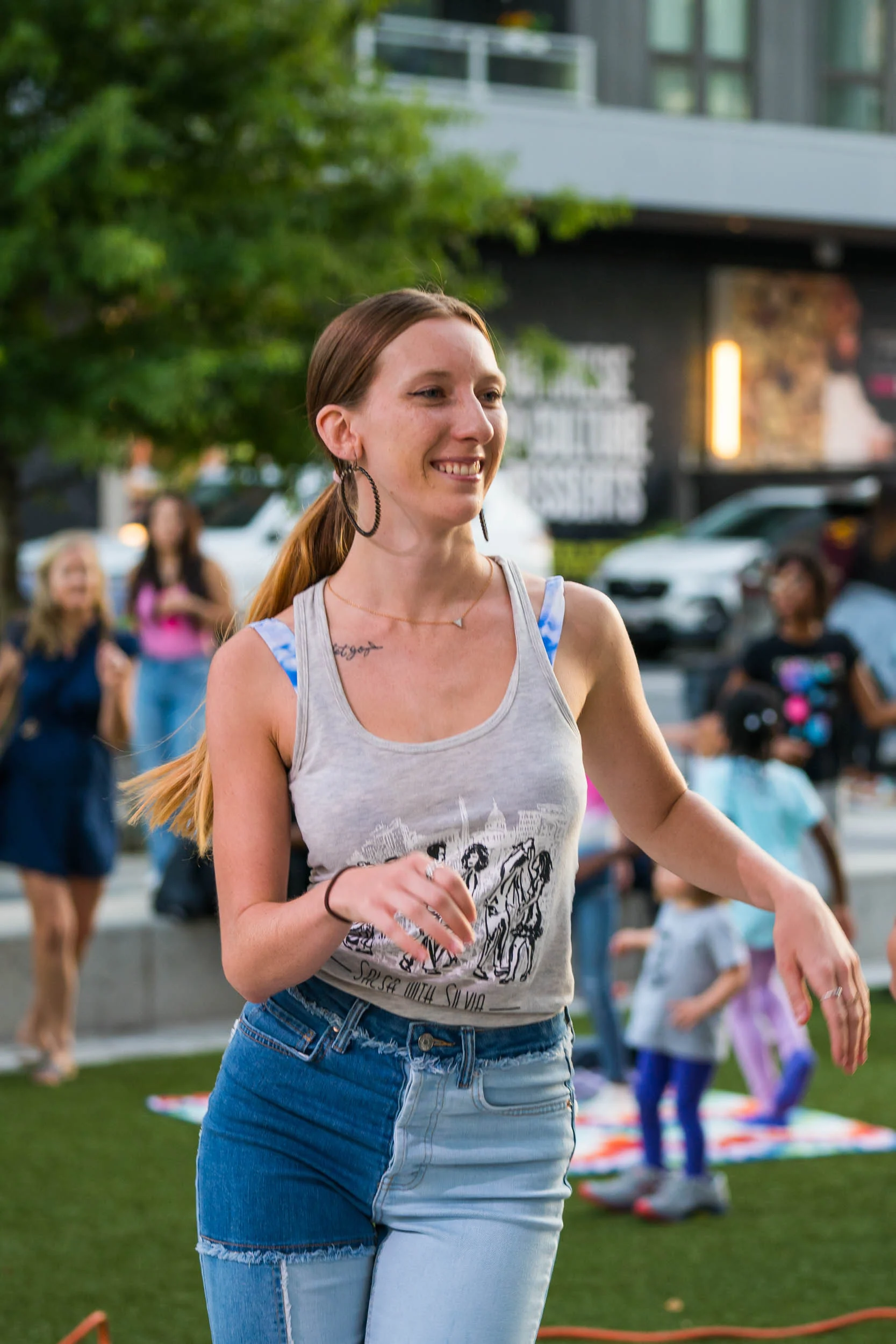 Cat Gloria teaches Dominican Bachata at the Salsa With Silvia dance studios in DC and Bethesda