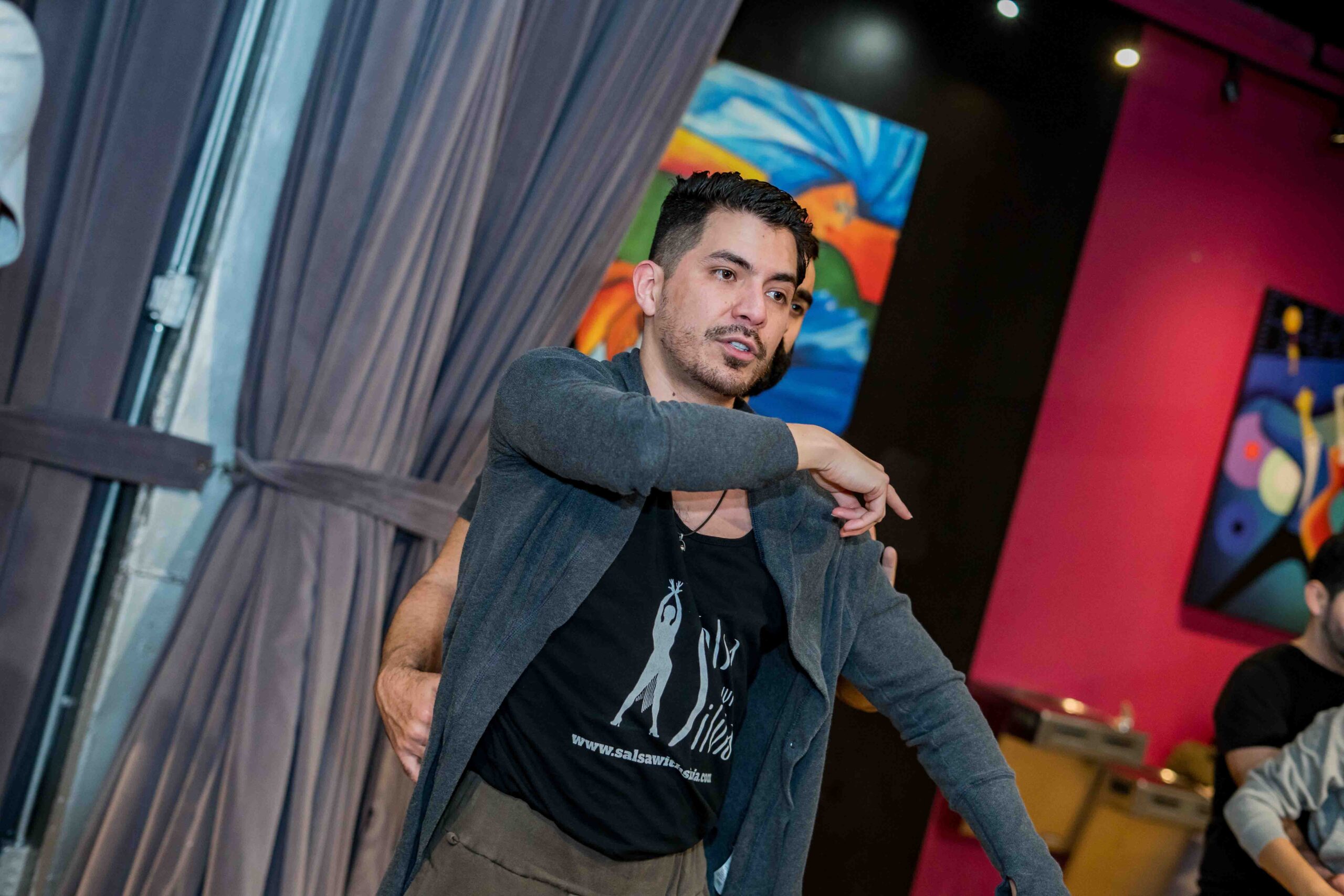 Aldo Ortega teaches sensual bachata and salsa at the Salsa With Silvia dance studios in DC and Bethesda