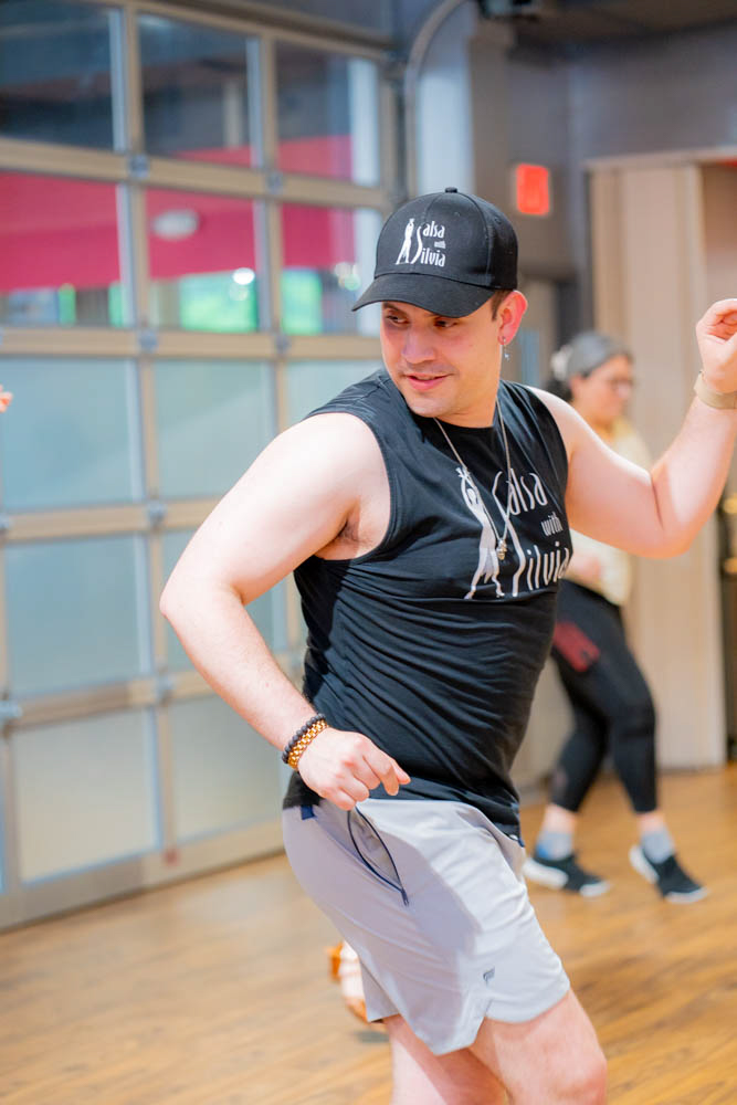 Rafael teaches salsa at the Salsa With Silvia dance studios in DC and Bethesda