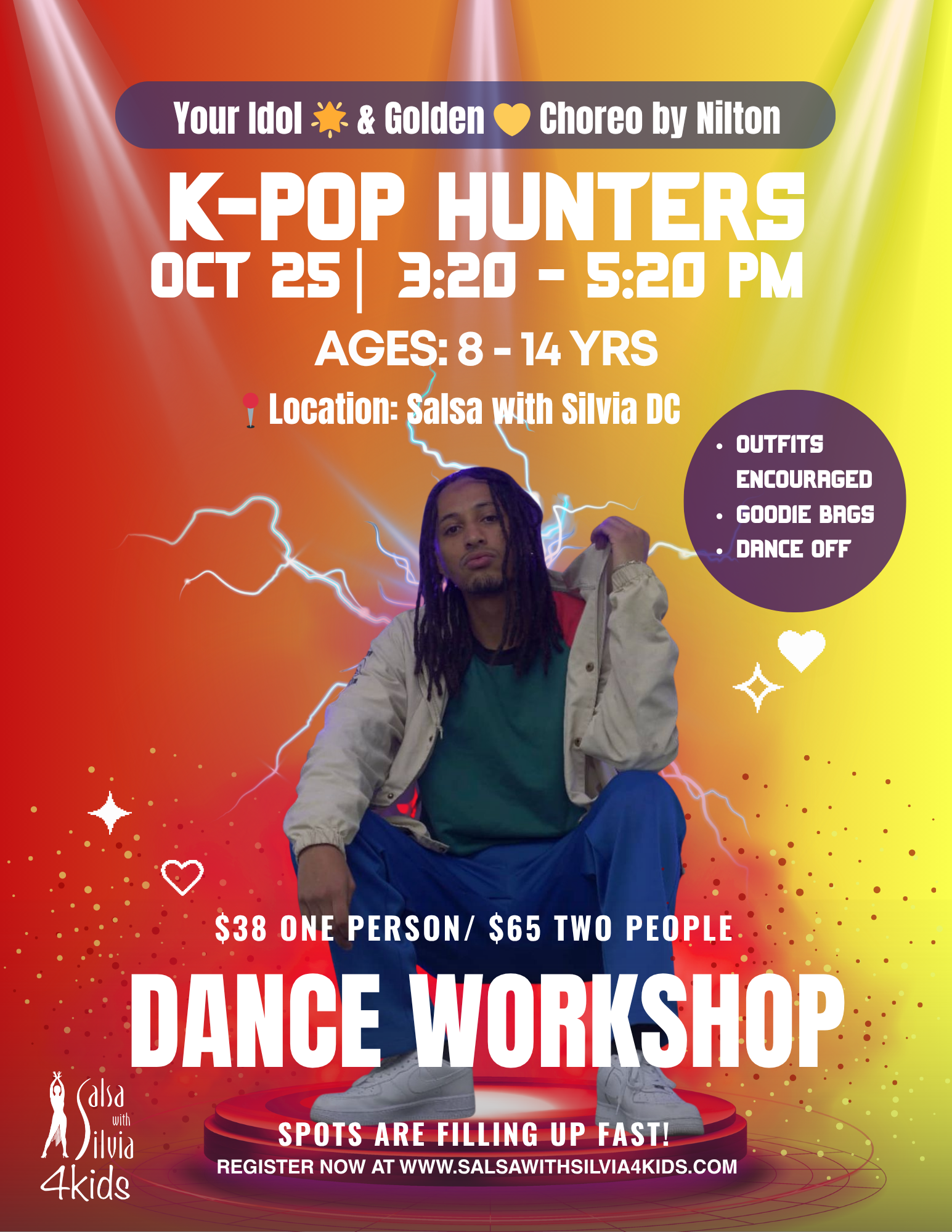 Kpop Hunters Dance Workshop. Golden and Your Idol Dance in Washington DC