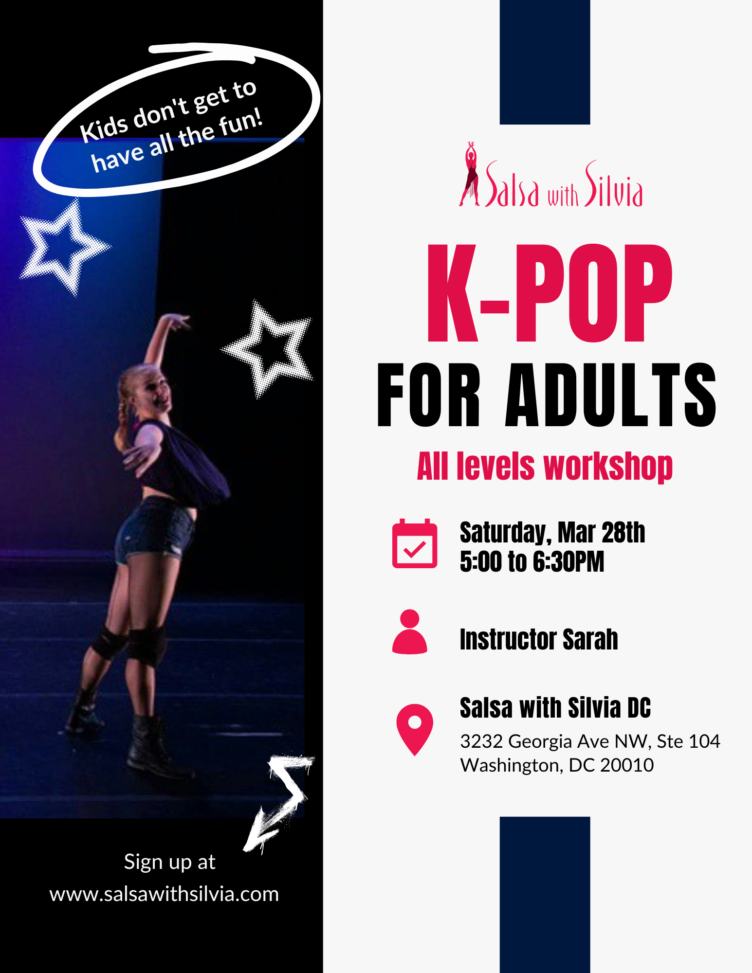 K-pop for adults Workshop in Washington DC