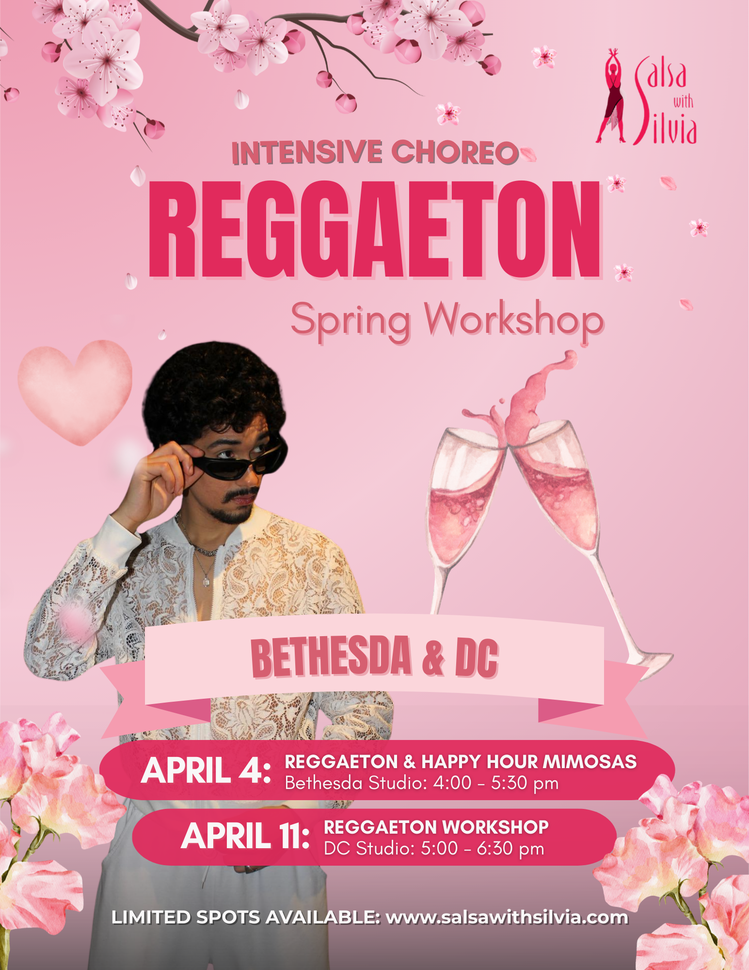 Reggaeton Choreo Spring Workshop | Bethesda (Mimosas) & DC Reggaeton Choreo Spring Workshop | Bethesda (Mimosas) & DC