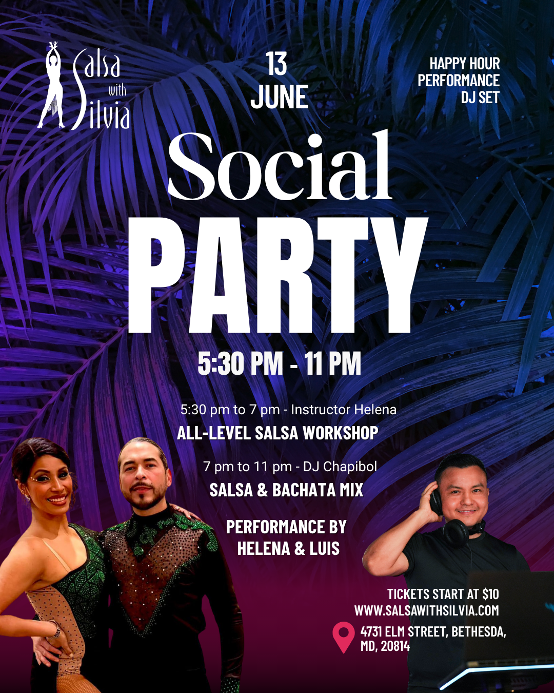 DMV Salsa and Bachata Social Party in Maryland