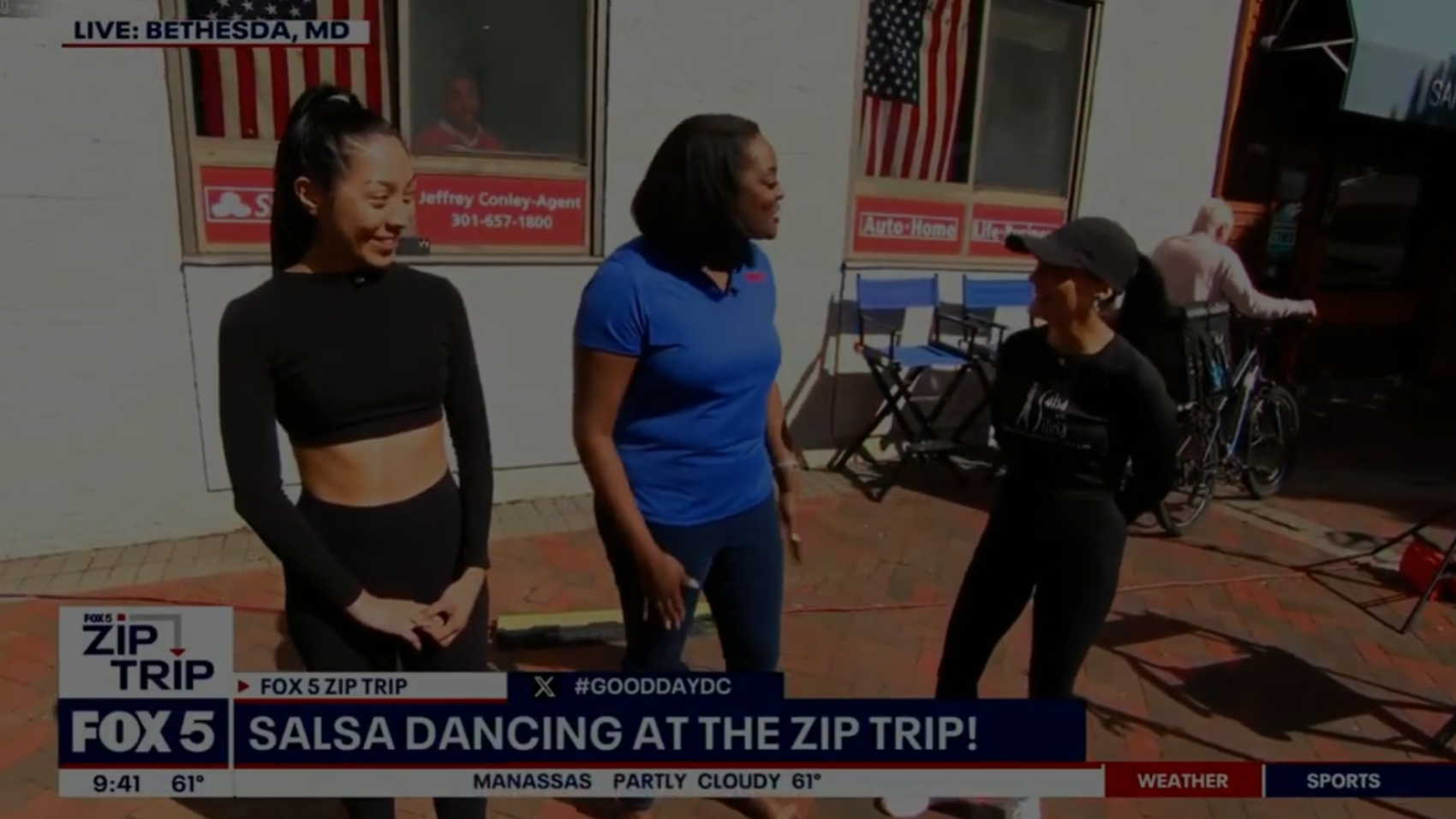 Salsa with Silvia Fox 5 Bethesda Zip Trip Salsa Dance