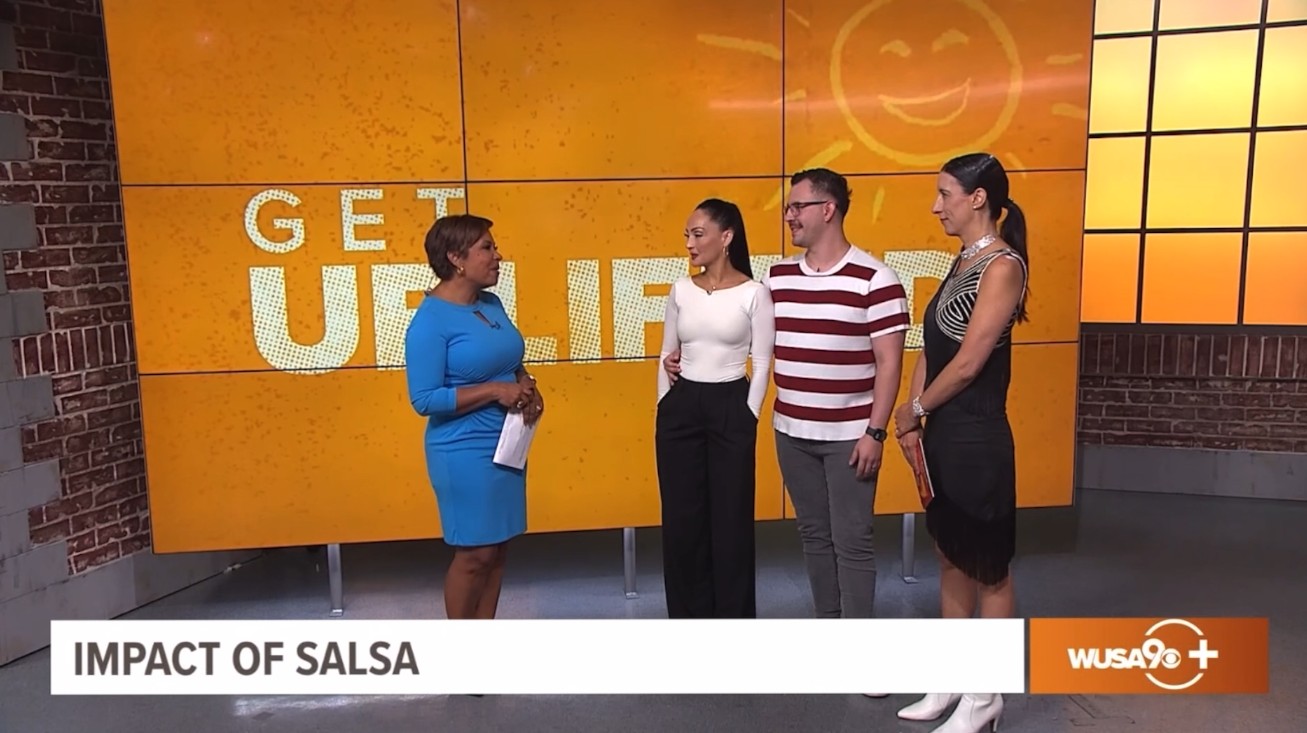 Salsa with Silvia on WUSA9 Silvia Yoii and Rafael on TV 2025