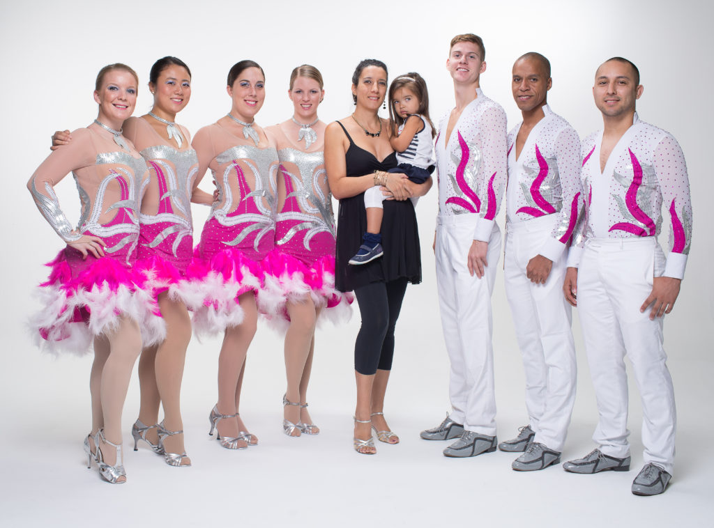 Owner Silvia with her performance team Amika Dance Company in a photoshoot 2015.