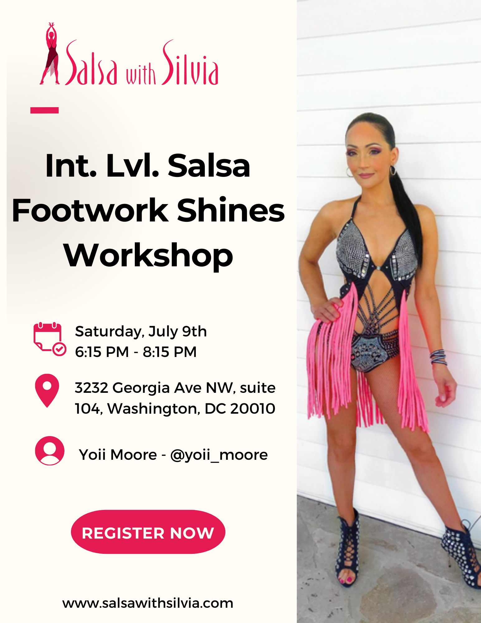Int. Lvl. Salsa Footwork Shines Workshop with Yoii